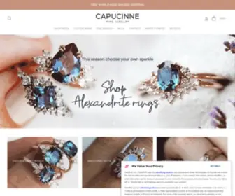 Capucinne.com(Personalized Fine Wedding Jewelry) Screenshot