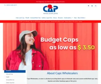 Capwholesalers.com.au(Cap Wholesalers) Screenshot