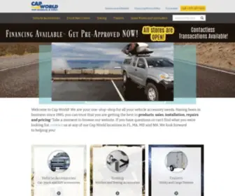 Capworld.com(Cap World Truck Accessories and Trailers) Screenshot