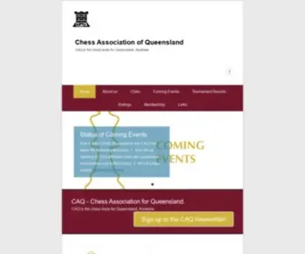 Caq.org.au(CAQ is the chess body for Queensland) Screenshot