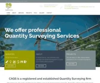 Caqs.co.za(Quantity Surveying) Screenshot