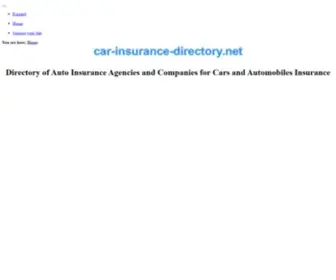 Car-Insurance-Directory.net(Directory of Car and Auto Insurance) Screenshot