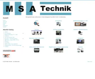 Car-Multimedia.at(Willkommen bei MSA Technik Car) Screenshot
