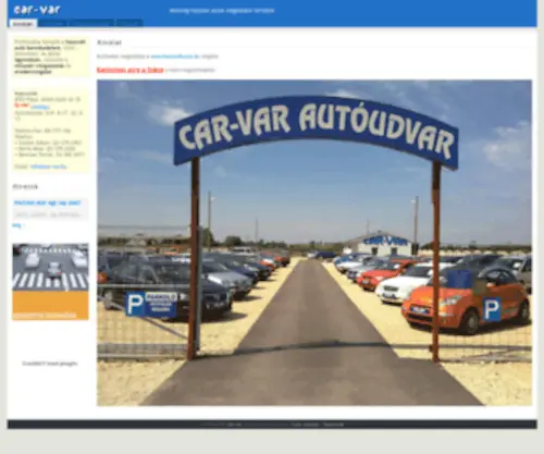 Car-Var.hu(Car-Var Autóudvar Pápa) Screenshot