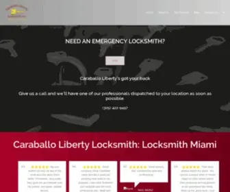 Caraballolibertylocksmith.com(Locksmith in Miami) Screenshot