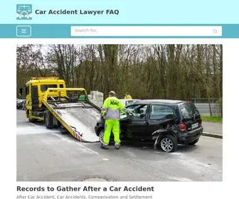 Caraccidentlawyerfaq.com(Car Accident Lawyer FAQ) Screenshot