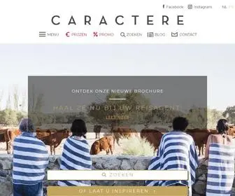 Caractere.be(Ontdek de mooiste rondreizen en boetiekhotels in europa) Screenshot