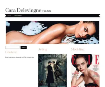 Caradelevigne.com(Cara Delevingne) Screenshot