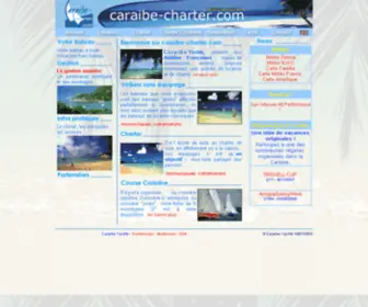 Caraibe-Charter.com(Location voilier et charter aux Antilles Guadeloupe Martinique) Screenshot