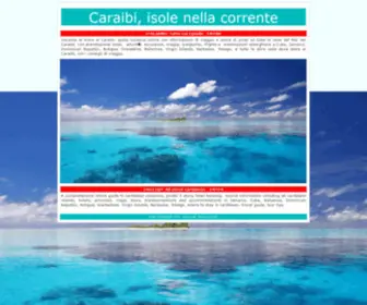 Caraibiweb.com(Isole nella corrente) Screenshot