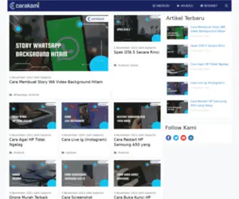 Carakami.com(Tutorial Berbagai Cara dari Kami) Screenshot