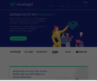 Caralegal.eu(Datenschutzmanagement-Software für Ihren Unternehmenserfolg) Screenshot