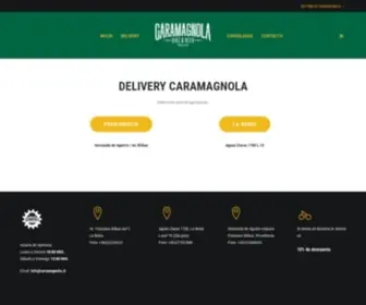 Caramagnola.cl(Pizza, Cerveza y Bicicleta) Screenshot