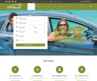 Carambacar.com(Book a car) Screenshot