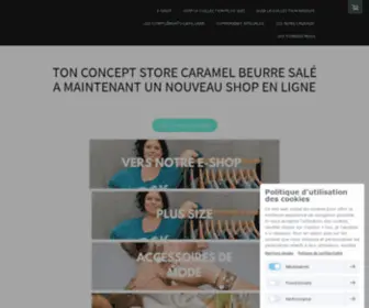 CaramelbeurresaleconceptStore.ch(Spécialisé dans la mode grande taille 42) Screenshot