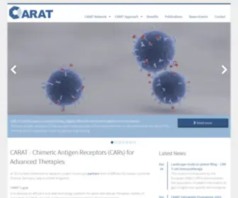 Carat-Horizon2020.eu(Chimeric Antigen Receptors for Advanced Therapies // CARAT) Screenshot