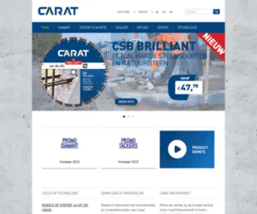 Carat-Tools.be(Welkom op Carat) Screenshot