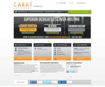 Caratnetworks.com(Dedicated Servers) Screenshot