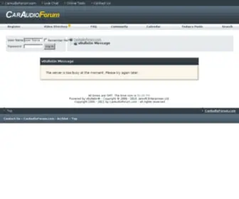 Caraudioforum.com(The WWW Car Audio Forum) Screenshot