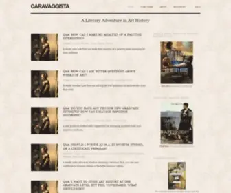 Caravaggista.com(A Literary Adventure in Art History) Screenshot