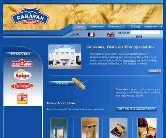 Caravan-Distribution.com(Durum wheat pasta and tunisian couscous) Screenshot