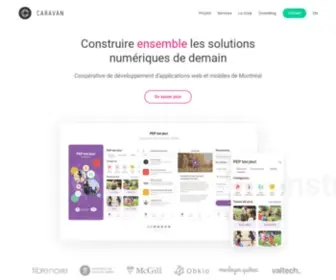 Caravan.coop(Coopérative de développement d'applications web et mobiles de Montréal) Screenshot