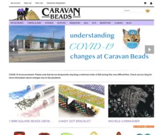 Caravanbeads.com(Caravan Beads) Screenshot