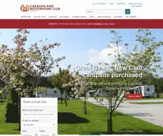 Caravanclub.co.uk(The Caravan and Motorhome Club) Screenshot
