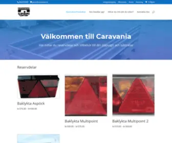 Caravania.se(Caravania Släpvagnscenter) Screenshot