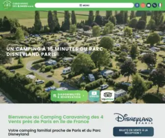 Caravaning-4Vents.fr(Camping près de Paris et Disneyland Paris) Screenshot