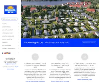 Caravaningdulac.fr(Camping Nord) Screenshot