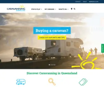 CaravanqLd.com.au(Caravanning Queensland) Screenshot