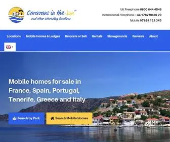Caravansinthesun.com(Residential Mobile Leisure Homes in France) Screenshot