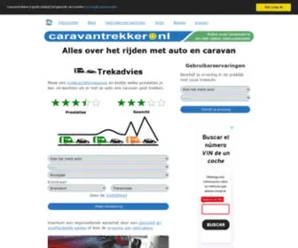 Caravantrekker.nl(Trekkracht van elke auto met caravan) Screenshot