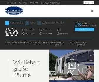 Caravelair-Wohnwagen.de(Caravelair caravan) Screenshot