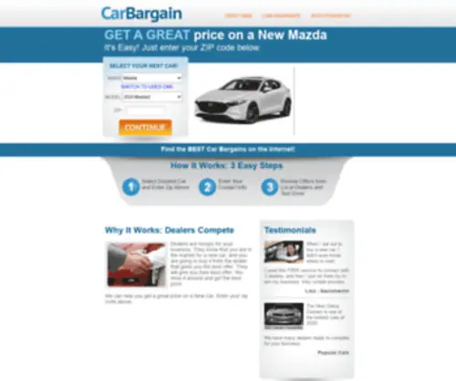 Carbargain.net Screenshot