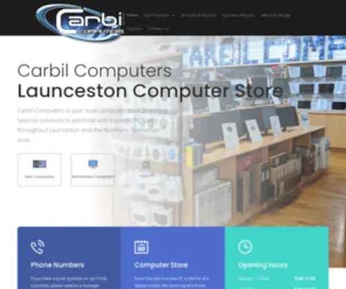 Carbil-Computers.com.au(Computer Shop in Launceston & Kings Meadows) Screenshot