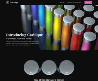 Carbique.com(Introducing the Carbique Water Bottle) Screenshot