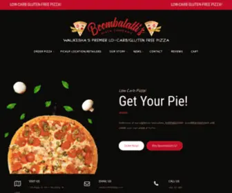 Carbkillerpizza.com(Boombalatti’s Pizza Company) Screenshot