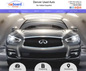 Carboardcolorado.com(Used Cars Denver) Screenshot