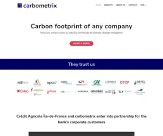 Carbometrix.com(Carbon footprint of any company) Screenshot