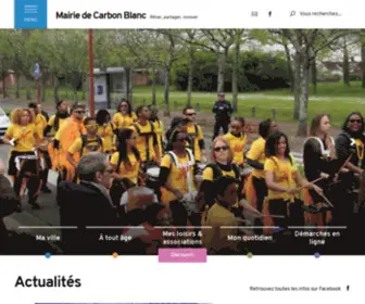 Carbon-Blanc.fr(Mairie de Carbon Blanc) Screenshot