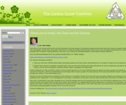 Carbon-Sense.com(The carbon sense coalition) Screenshot