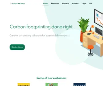 Carbonaltdelete.eu(Carbon neutrality as a service) Screenshot