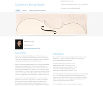 Carbonarastringstudio.com(Carbonara String Studio) Screenshot