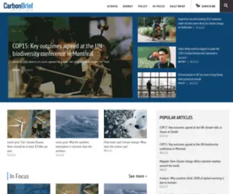 Carbonbrief.org(Carbon Brief) Screenshot