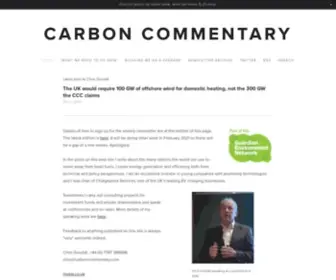 Carboncommentary.com(A critical appraisal of issues in the move to a low) Screenshot