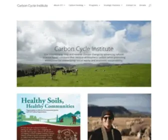 Carboncycle.org(The Carbon Cycle Institute’s mission) Screenshot
