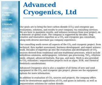 Carbondioxideconsultants.com(Advanced Cryogenics) Screenshot