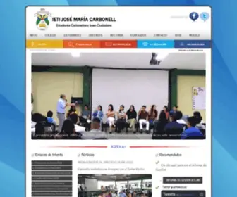 Carbonellcali.com(IETI José María Carbonell) Screenshot